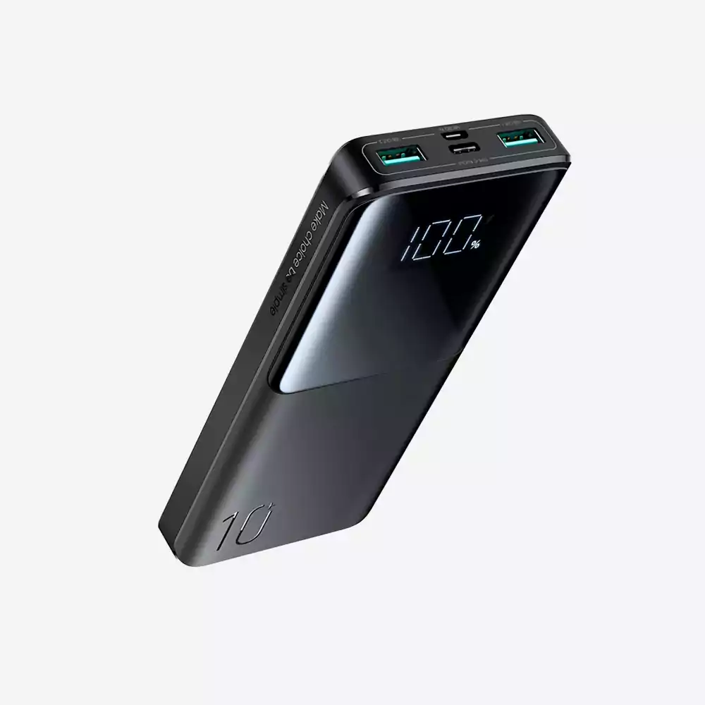 JOYROOM JR-QP191 10000mah 22.5W Fast Charging Powerbank With LCD Display - Image 1