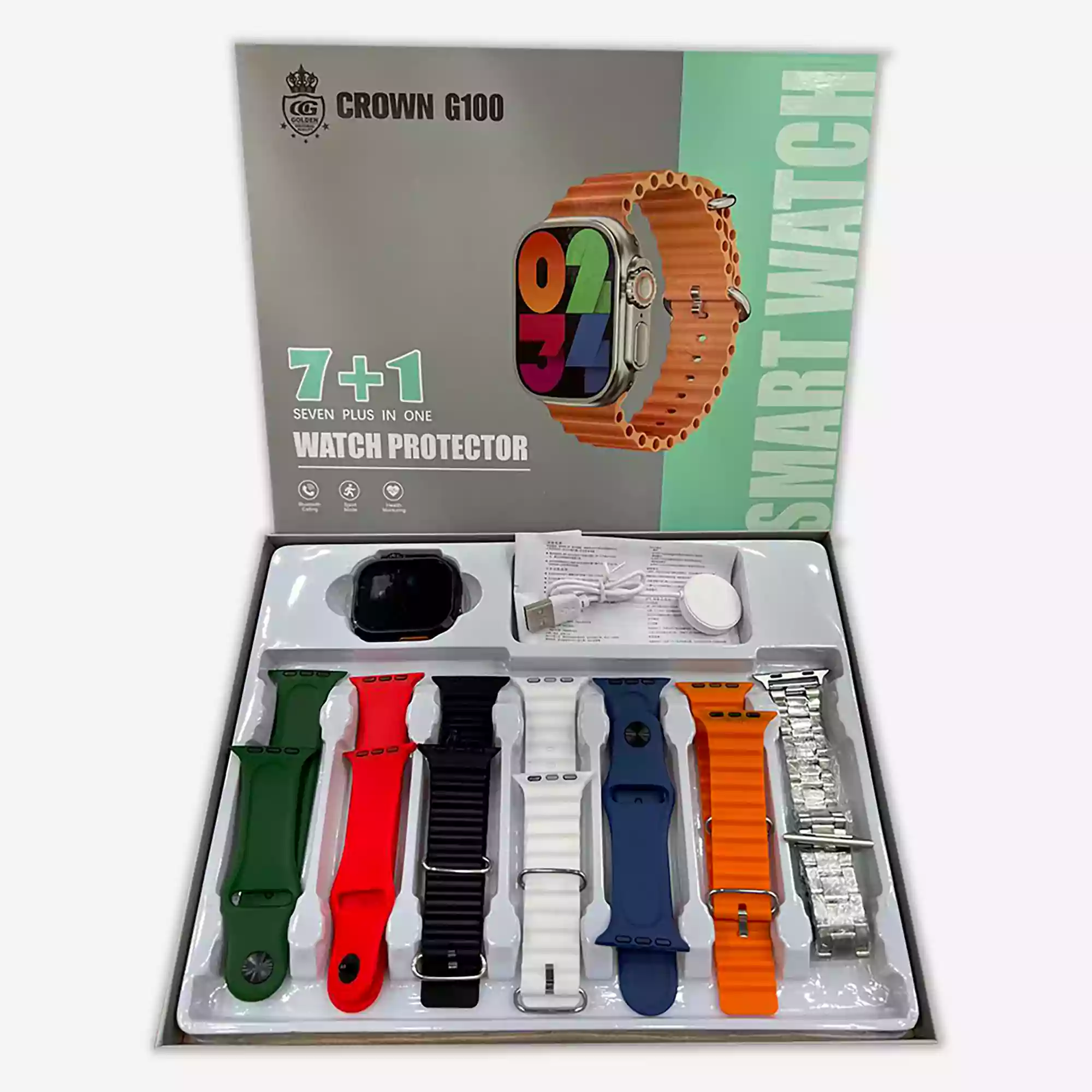 CROWN G100 7+1 SMART WATCH - Image 2