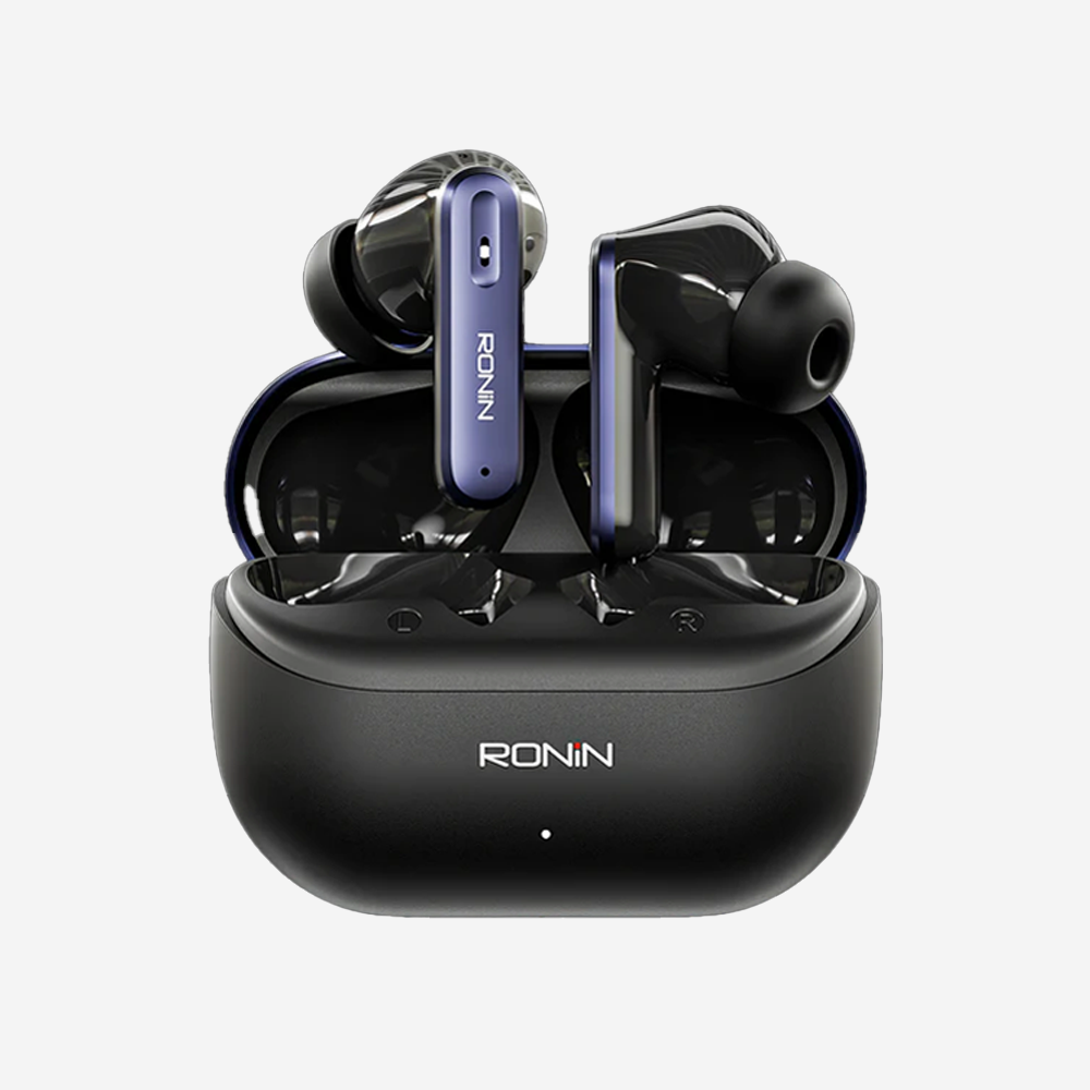 Ronin R-7075 Vesper Earbuds with Charging Case – Fast Charging Type-C Earbuds
