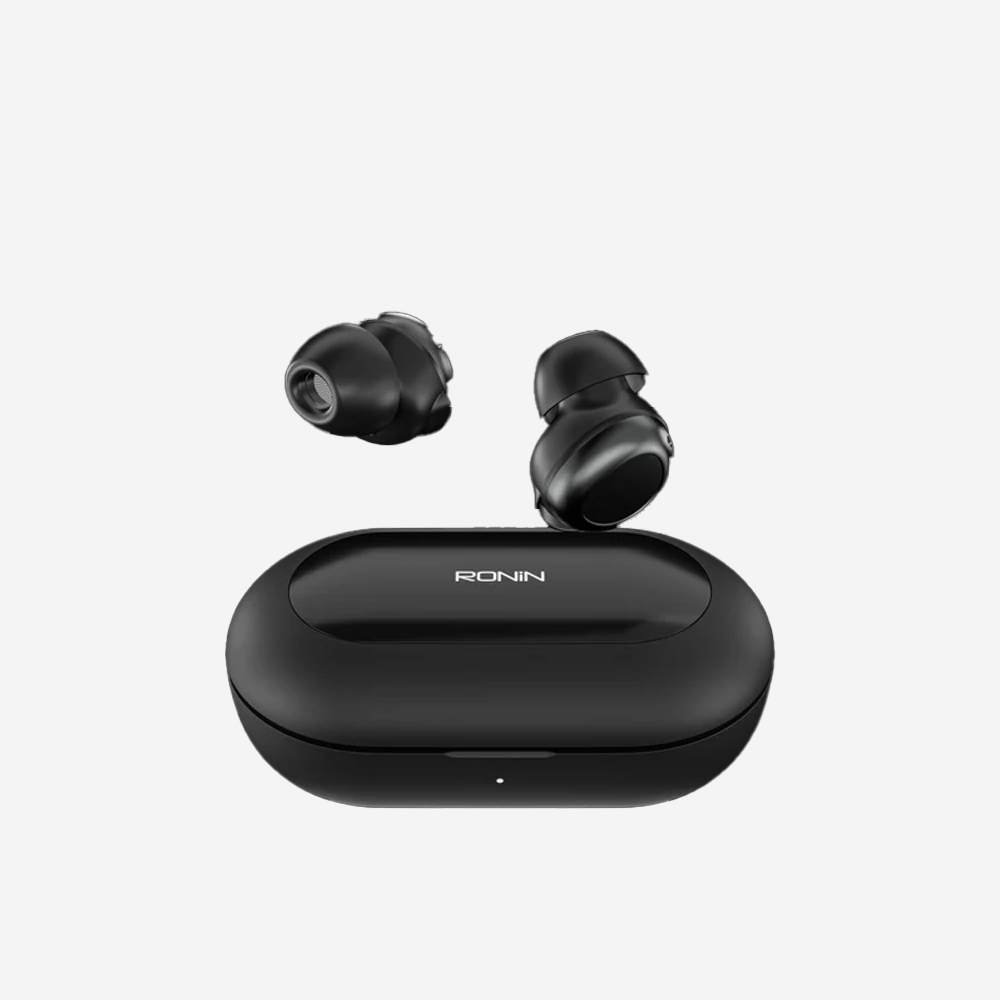Affordable Ronin R-7055 wireless earbuds with sleek design & IPX4 water resistance – perfect for daily use
